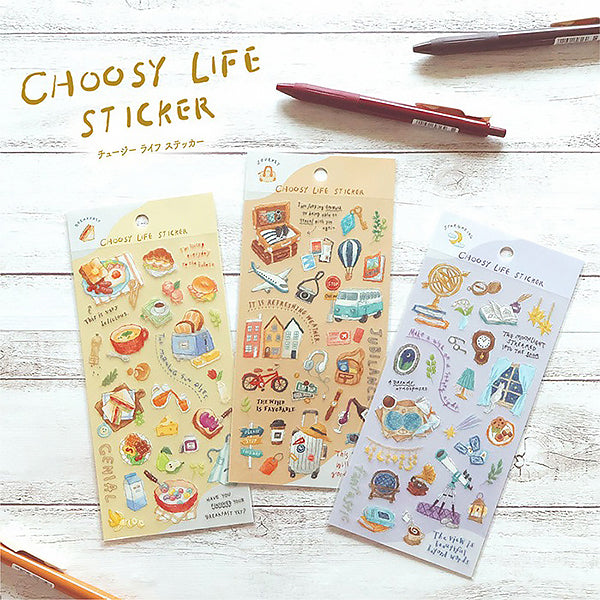 Stickers Choosy Life - Papeterie Japonaise | Moshi Moshi Paris