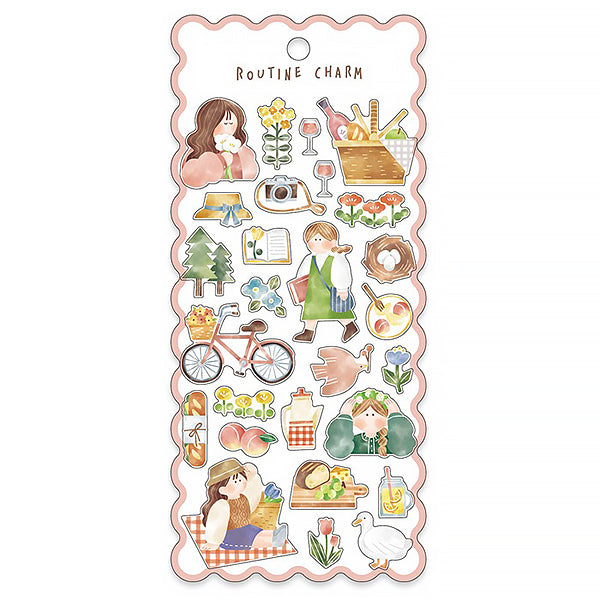 Stickers Routine Charm - Papeterie Kawaii | Moshi Moshi Paris