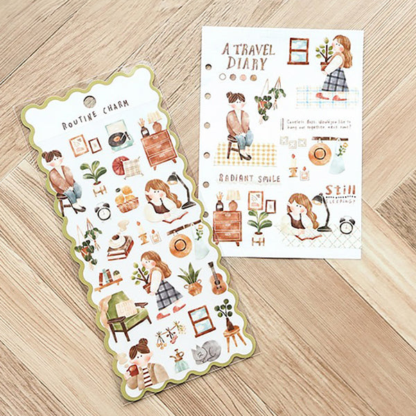 Stickers Routine Charm - Papeterie Kawaii | Moshi Moshi Paris