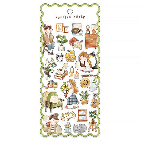 Stickers Routine Charm - Papeterie Kawaii | Moshi Moshi Paris