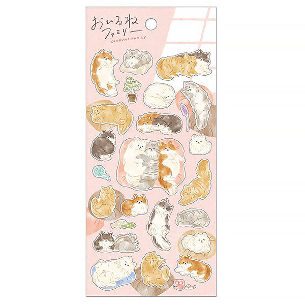 Stickers Japonais - Nekozaki san Family | Moshi Moshi Papeterie