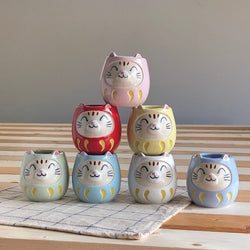 Tasse Mucky Cat Daruma - Mino Ware | Moshi Moshi Paris Japan