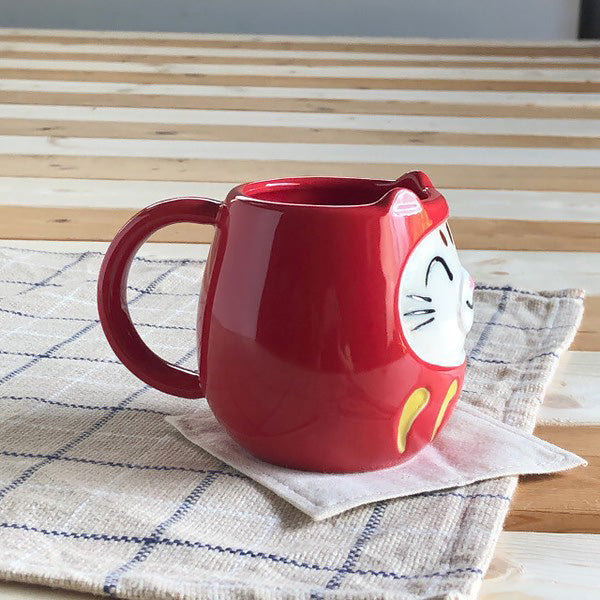 Tasse Mucky Cat Daruma - Mino Ware | Moshi Moshi Paris Japan