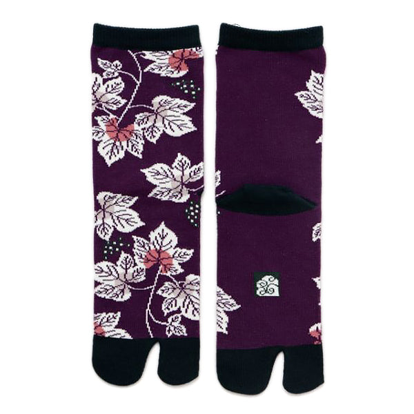 Chaussette Japonaise Tabi - Hiroki Purple | Moshi Moshi Paris 