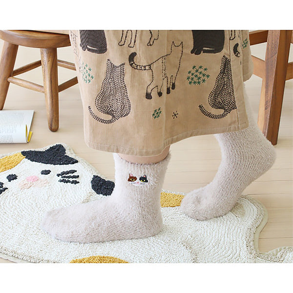 Chaussette D'Intérieur Kawaii - Chat Mike | Moshi Moshi Paris Japon