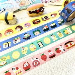 Washi Tape Concombre - Bonjour Chocolat | Moshi Moshi Papeterie Paris