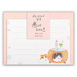 Papier Lettre & Enveloppe Chat - Nekorobi House | Moshi Moshi 