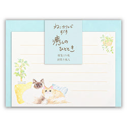 Papier Lettre Chat - Nekorobi Relaxing | Moshi Moshi Paris