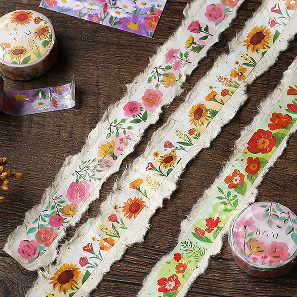 Washi Tape Garden Rose - Made in Japan | Moshi Moshi Paris