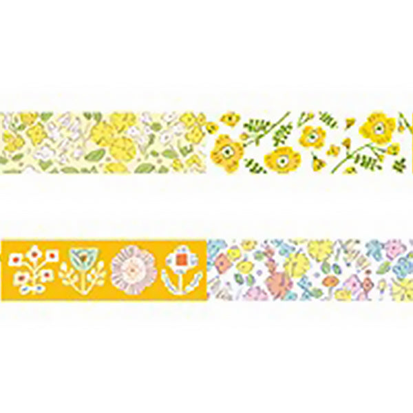 Washi Tape Yellow Flowers - Papeterie Kawaii | Moshi Moshi Paris