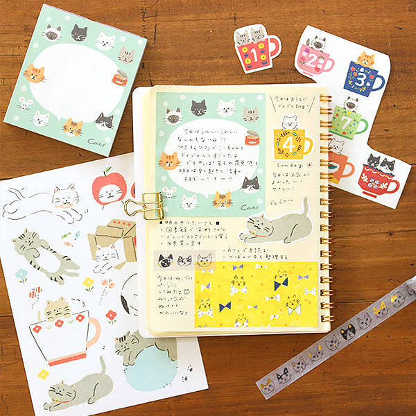 Mémo Pad Watashi Shiko Cat - Kawaii | Moshi Moshi Paris Japan