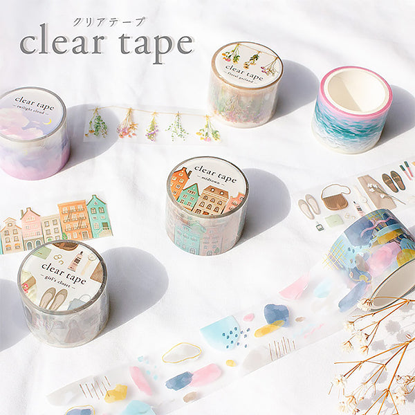 Masking Tape Clear Tape - Floral Garland | Moshi Moshi Paris Japan