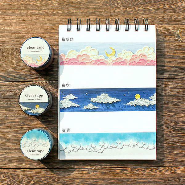 Clear Tape Landscape - Canvas Dawn | Moshi Moshi Papeterie 