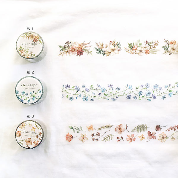 Masking Tape Clear Tape -Lyric Flower 01 | Moshi Moshi Paris Japan