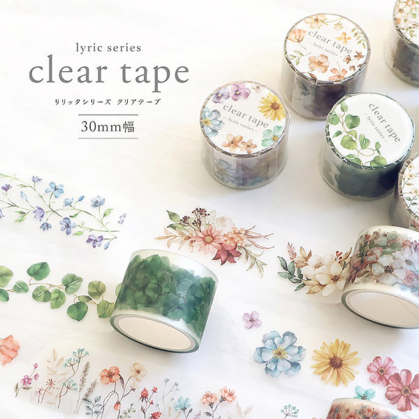 Masking Tape Clear Tape -Lyric Flower 01 | Moshi Moshi Paris Japan