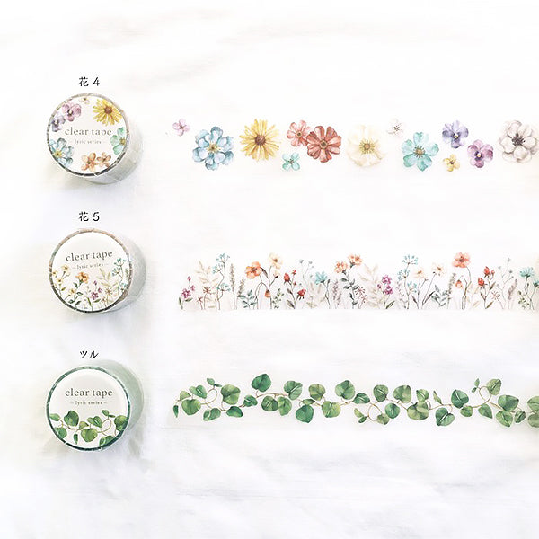 Masking Tape Clear Tape -Lyric Flower 05 | Moshi Moshi Paris Japan