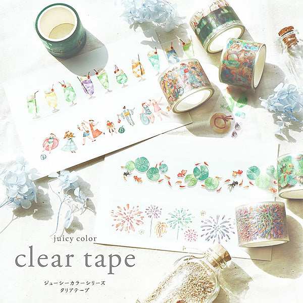 Masking Tape Clear Tape - Juicy Color, Hanabi | Moshi Moshi Paris