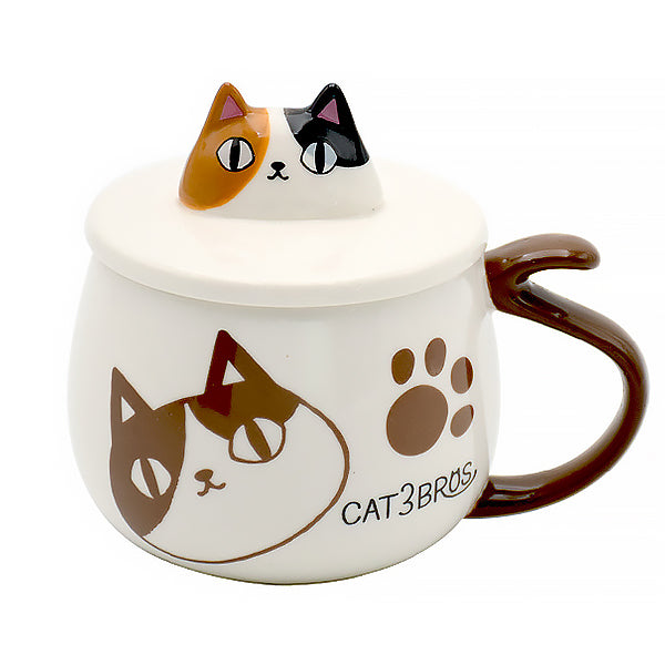 Tasse Neko Cat Couvercle - Made in Japan | Moshi Moshi Paris