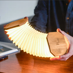 Lampe Accordeon Gingko - Noyer | Moshi Moshi Boutique Paris 1er