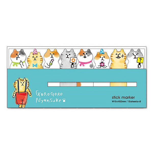 Marque Page Sticker - Chat Gorogoro | Moshi Moshi Papeterie Japonaise