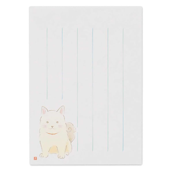 Mini Carnet Papier Lettre Fumi - Little Dog | Moshi Moshi Paris