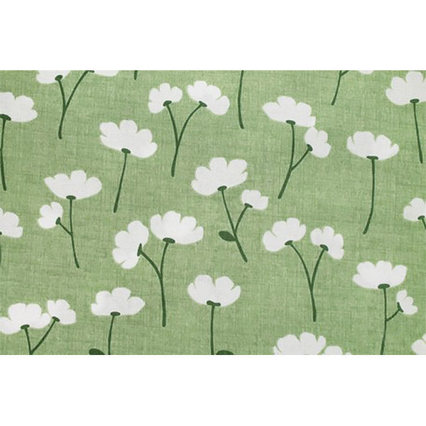 Tissu Japonais Kakusi - Fleur Blanche | Moshi Moshi Paris