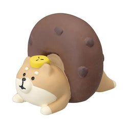 Mini Figurine Shiba Donut - Chocolate | Moshi Moshi Paris