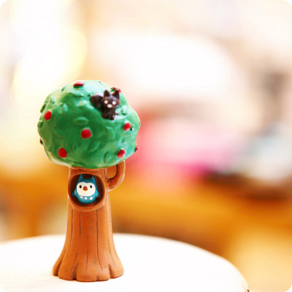 Mini Figurine - Arbre Hiboux