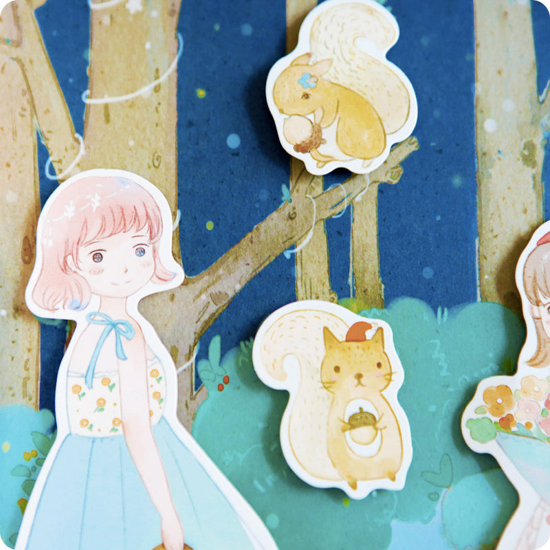 Coffret Papeterie Bleu - Kawaii | Moshi Moshi Paris