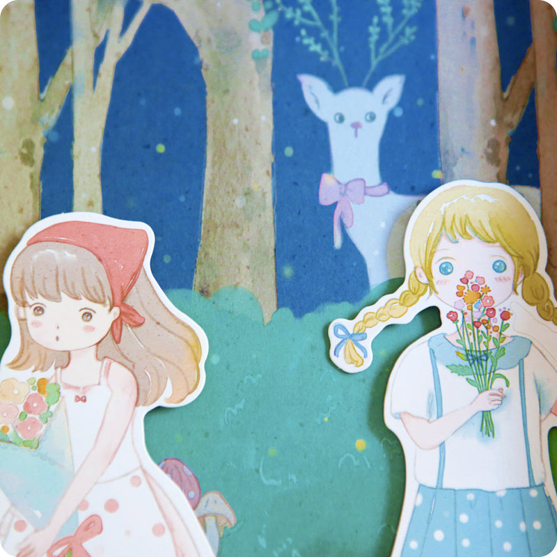 Coffret Papeterie Bleu - Kawaii | Moshi Moshi Paris