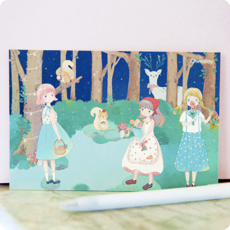 Coffret Papeterie Fairy Forest - Little Miss, Bleu