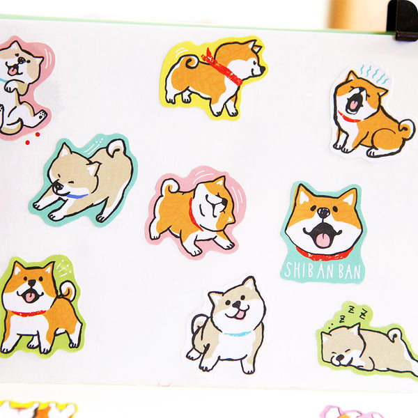 Stickers Box Japonais - Shiba Roux | Moshi Moshi Papeterie Paris