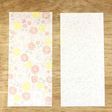 Papier Lettre Enveloppe Washi Japonais - Camelia | Moshi Moshi Paris